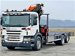 SCANIA P 420  PLATFORMA 6,80 m  PK 29002 + PILOT