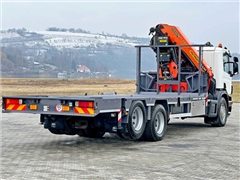 SCANIA P 420  PLATFORMA 6,80 m  PK 29002 + PILOT