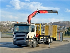 SCANIA P310  LAWETA 7,50 m + FASSI F170A.22 + PIL