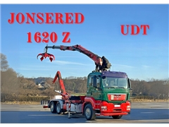 MAN TGS 26.480  HAKOWIEC  + ŁYŻKA  JONSERED 1620