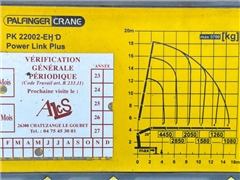 DAF CF 450  PLATFORMA 6,30 m + PK 22002 - EH D +