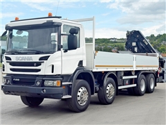 SCANIA P 410  PLATFORMA 7,00m  HIAB 244 E -5 HIP
