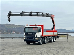 SCANIA P 450  SKRZYNIA 7,50 m + PK 27002 - SH + P