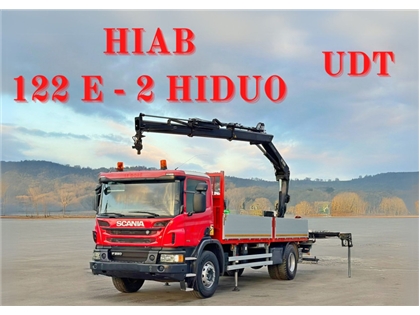 SCANIA P 280  HIAB 122 E - 2 HIDUO + PILOT  STAN