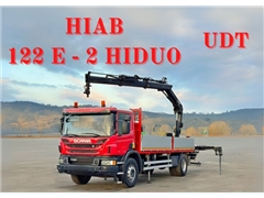 SCANIA P 280  HIAB 122 E - 2 HIDUO + PILOT  STAN