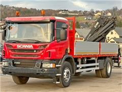 SCANIA P 280  HIAB 122 E - 2 HIDUO + PILOT  STAN