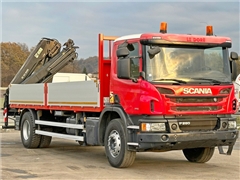 SCANIA P 280  HIAB 122 E - 2 HIDUO + PILOT  STAN