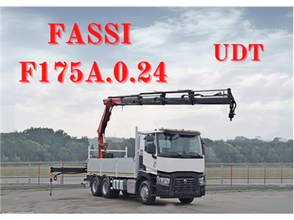 Renault C 380  SKRZYNIA 5,45 m + FASSI F 175A.0.2