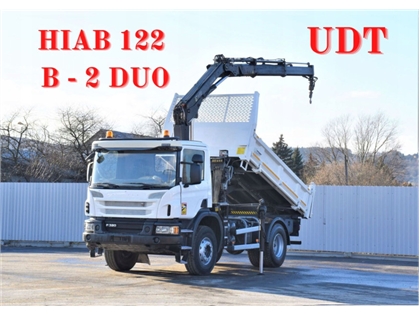 SCANIA P320  BORDMATIC + HIAB 122 B-2 DUO  STAN