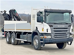 SCANIA P 360  SKRZYNIA 6,20 m + HIAB 166 D S-4 HI
