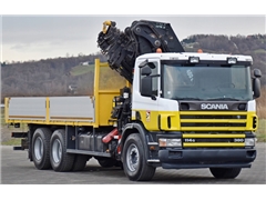 SCANIA 114 G 380  SKRZYNIA 6,10 m  HIAB 400 E-6