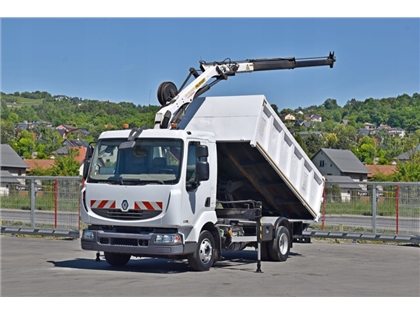 Renault MIDLUM 220  WYWROTKA 4,00m + PK 7001 - EH