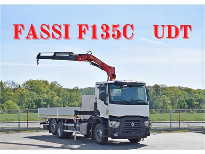 Renault C 380  SKRZYNIA 7,05 m + FASSI F 173 C +