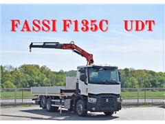 Renault C 380  SKRZYNIA 7,05 m + FASSI F 173 C +