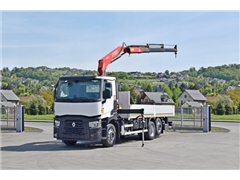Renault C 380  SKRZYNIA 7,05 m + FASSI F 173 C +