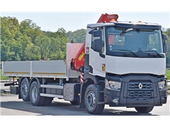 Renault C 380  SKRZYNIA 7,05 m + FASSI F 173 C +