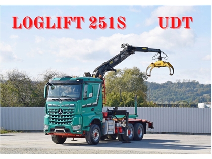 MERCEDES AROCS 3363  DO TRANSPORTU DREWNA  LOGLI