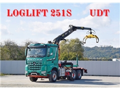 MERCEDES AROCS 3363  DO TRANSPORTU DREWNA  LOGLI