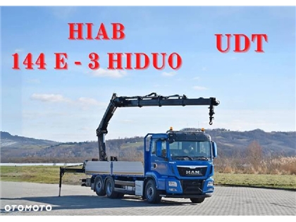 MAN TGS 26.480  HIAB 144 E - 3 HIDUO + PILOT / 6x