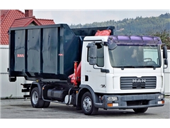 MAN TGL 7.150 Hakowiec + FASSI F60  STAN BDB