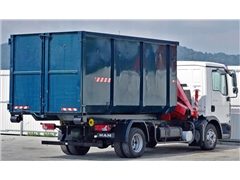 MAN TGL 7.150 Hakowiec + FASSI F60  STAN BDB