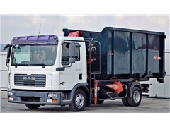 MAN TGL 7.150 Hakowiec + FASSI F60  STAN BDB