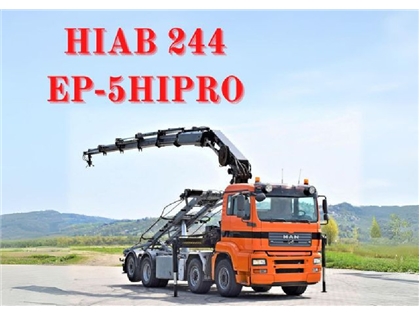 MAN TGA 35.480 Hakowiec  HIAB 244 EP-5HIPRO/PILOT