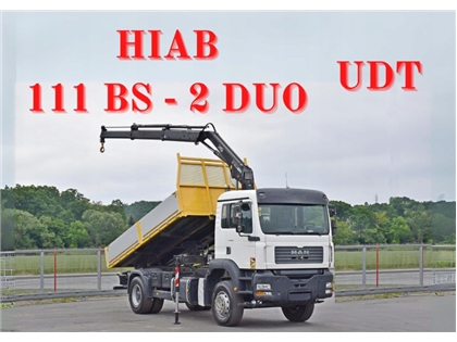 MAN TG 310 A WYWROTKA 4,80m + HIAB 111 BS - 2 DUO