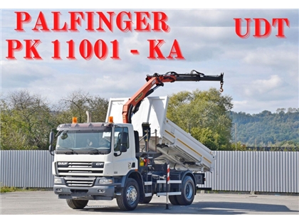 DAF CF 75.310  Wywrotka 4,30 m + PK 11001 - KA