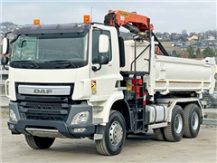 DAF CF 410  Wywrotka 4,90 m + PK 16001 - K B  6x