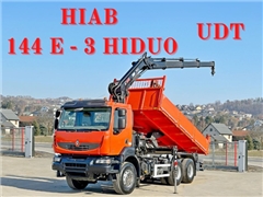 Renault Kerax 430  WYWROTKA 5,40 m  HIAB 144 E -