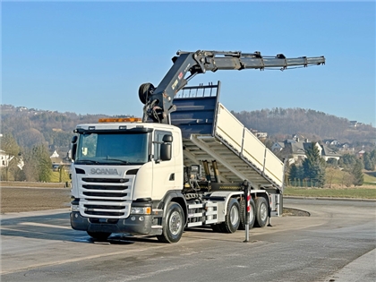 SCANIA G 450  WYWROTKA 6,60 + HIAB 322 EP - 5 HIP