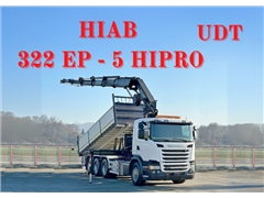 SCANIA G 450  WYWROTKA 6,60 + HIAB 322 EP - 5 HIP