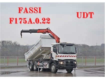 RENAULT C 380  WYWROTKA 5,10 m + FASSI F175.0.2 +