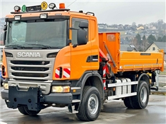 SCANIA G360  WYWROTKA 4,10 m + PK 11002 B + PILOT