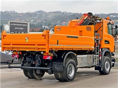 SCANIA G360  WYWROTKA 4,10 m + PK 11002 B + PILOT