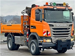SCANIA G 360  WYWROTKA 4,10 m + PK 11002 B + PILO