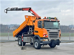 SCANIA G 360  WYWROTKA 4,10 m + PK 11002 B + PILO
