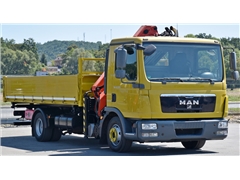MAN TGL 12.220  WYWROTKA 5,05 m + PK 8501 B / STA