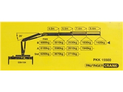 MAN TGS 33.360  WYWROTKA 6,40 m + PK 15500 / 6x4