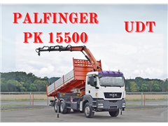 MAN TGS 33.360  WYWROTKA 6,40 m + PK 15500 / 6x4