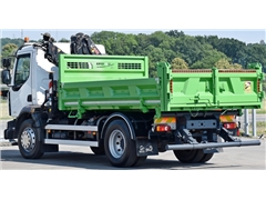 Renault MIDLUM 220  WYWROTKA 3,80m + HIAB 077 B-2