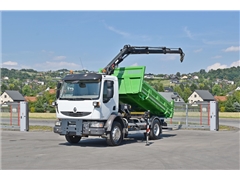 Renault MIDLUM 220  WYWROTKA 3,80m + HIAB 077 B-2