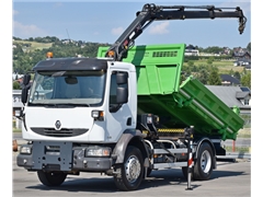 Renault MIDLUM 220  WYWROTKA 3,80m + HIAB 077 B-2