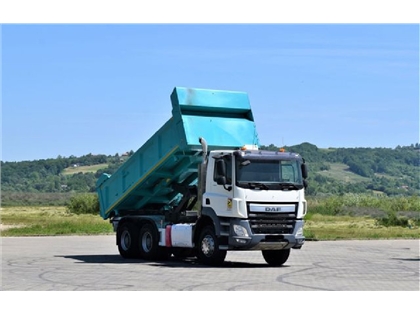 DAF CF 85.460 WYWROTKA 5,20 m + BORDMATIC / 6x4