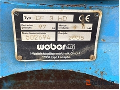 Sprzedam zagęszczarkę Weber CF 3HD poprzez aukcję