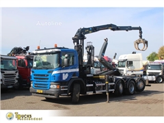 Scania P410 P 410 + PALFINGER EPSILON + HOOK + 8X2 STEERI