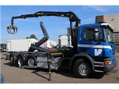 Scania P410 P 410 + PALFINGER EPSILON + HOOK + 8X2 STEERI