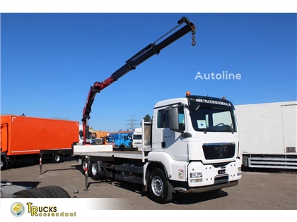 MAN TGS 26.440 + HMF 22T/M + remote + 6x2 steering + E