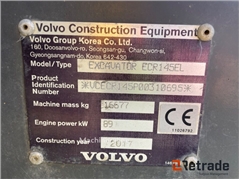 Sprzedam koparki gąsienicowe Volvo ECR145EL poprze